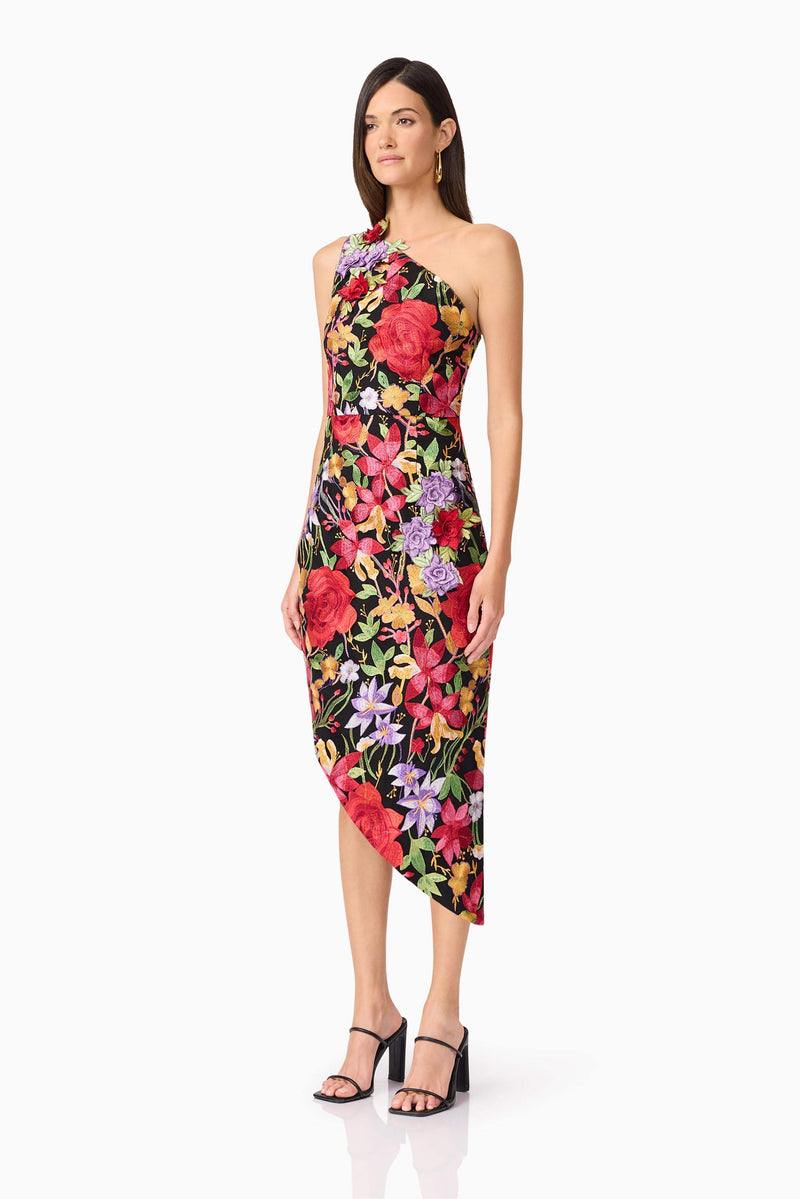 elliatt asymmetrical dress x REVOLVE Jacquard Asymmetric Gown