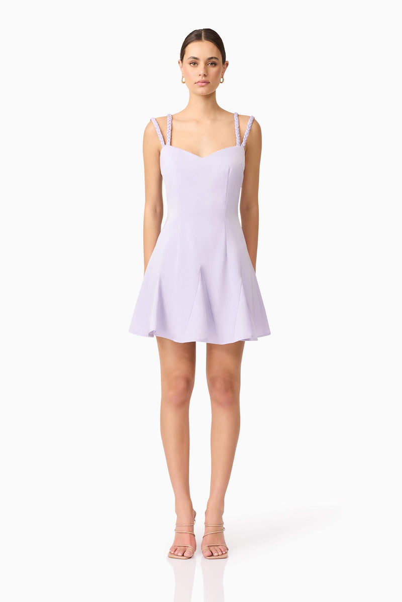 Anika A-Line Mini Dress in Purple | Sweetheart Neckline Detailing Elliatt Anika A-Line Mini Dress in Purple | Sweetheart Neckline Detailing Elliatt