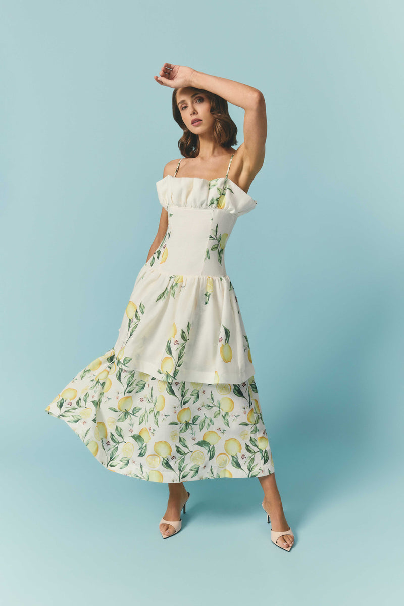 lioness heart shaped maxi dress DISTRICT MAXI