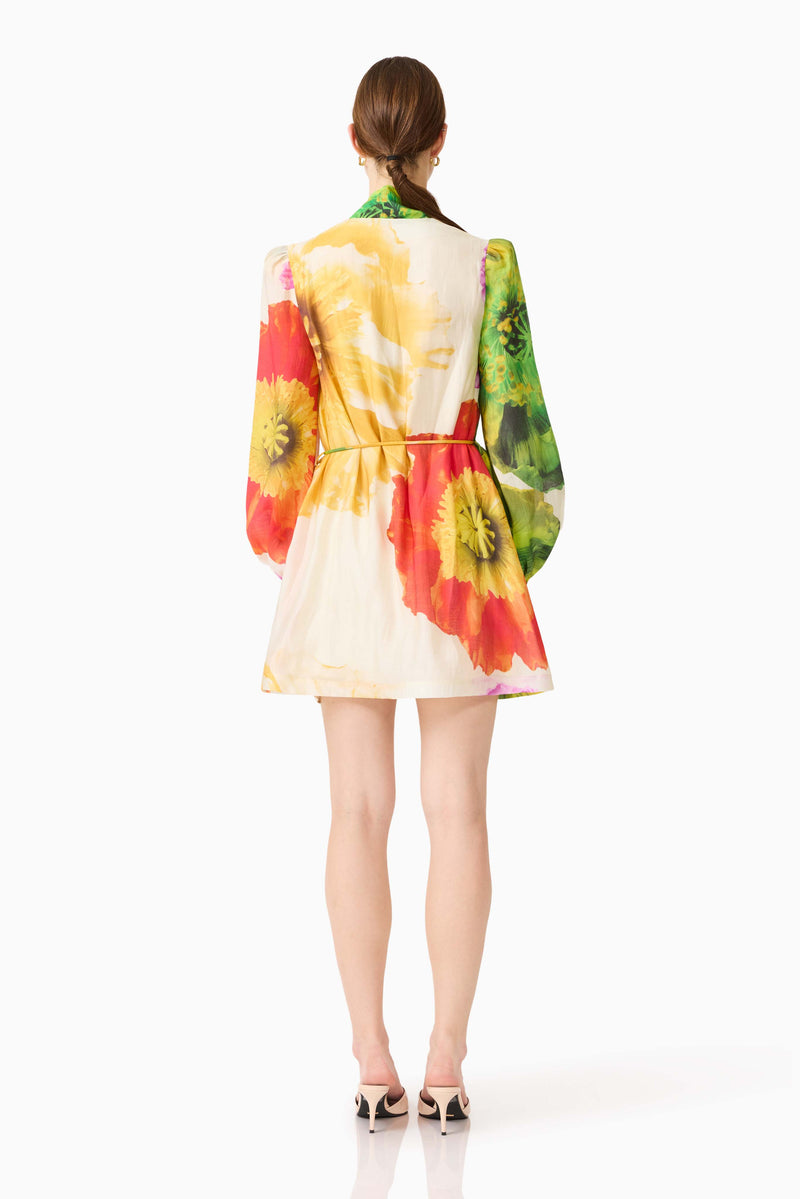 lilia mini dress Lilia Long Sleeve Mini Dress in Multi Floral| Day-to-Night Mini – Elliatt