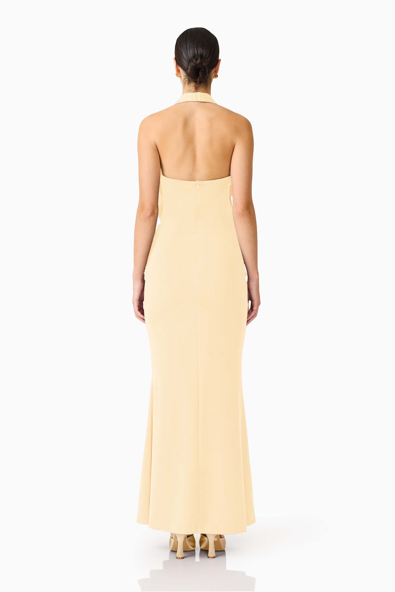 formal white dresses for women Custom Cream White Asymmetrical Slit Long Prom Formal Dress