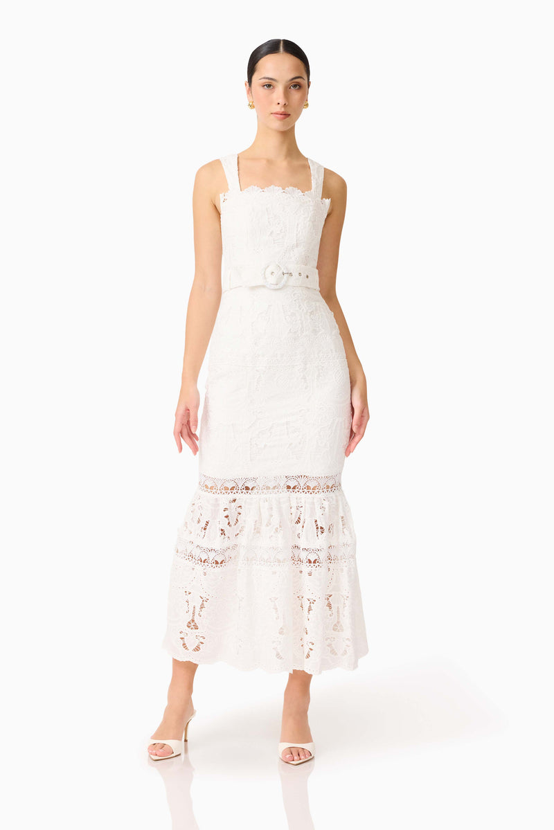 fit and flare maxi dress Giovanna & in White – Elliatt 洋裝 TOP 10 BEST Prom EU Size:42