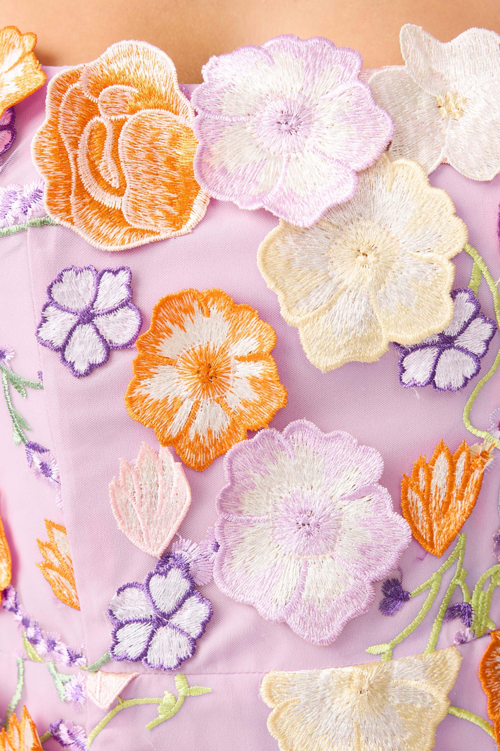 elliatt arabella mini dress Arabella Strapless Floral Mini Dress in Orange & Purple