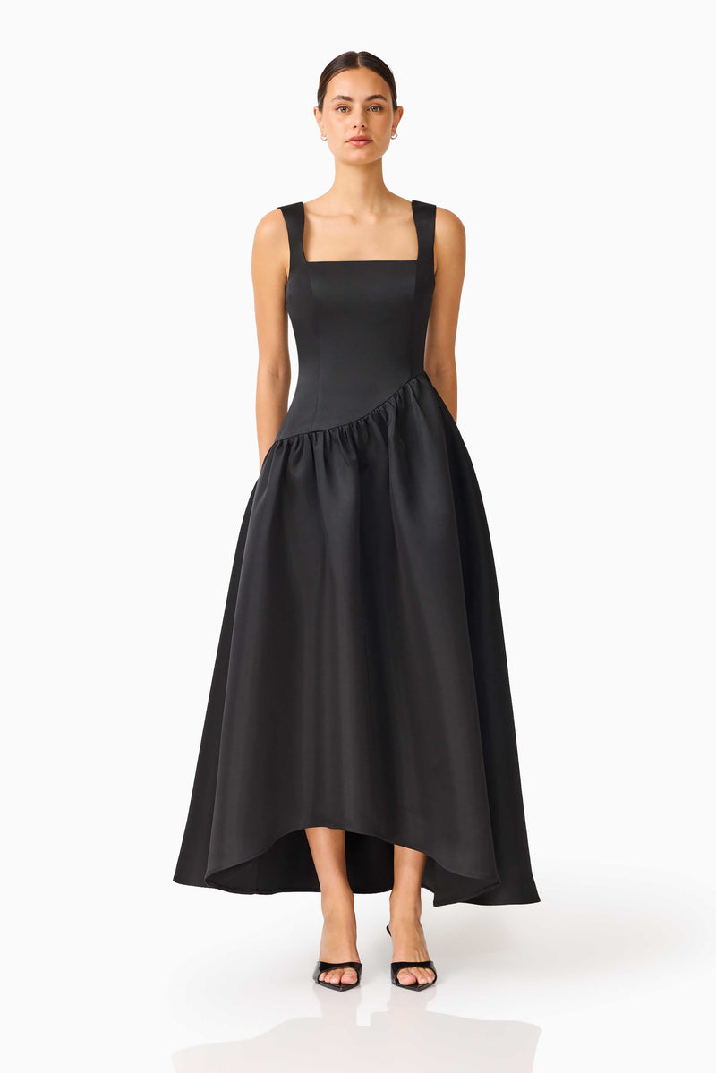 Ruelle A-Line Maxi Dress in Black – Elliatt