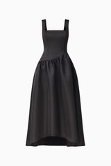 Ruelle A-Line Maxi Dress in Black ghost shot