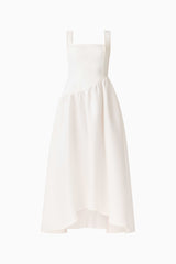 Ruelle A-Line Maxi Dress in Pearl White ghost shot 