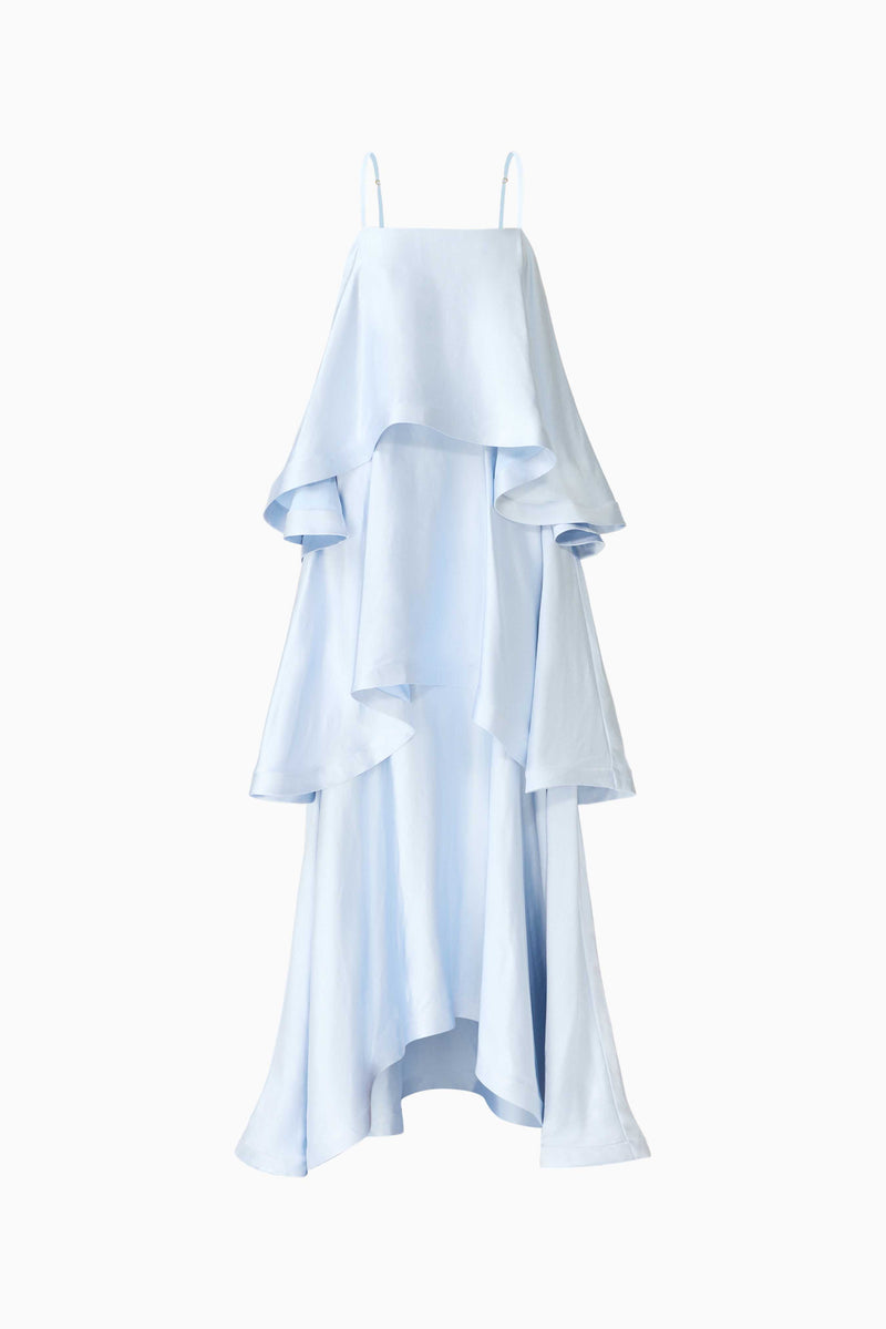 Tilly Tiered Maxi Dress in Pale Blue Elliatt Tilly Tiered Maxi Dress in Pale Blue Elliatt