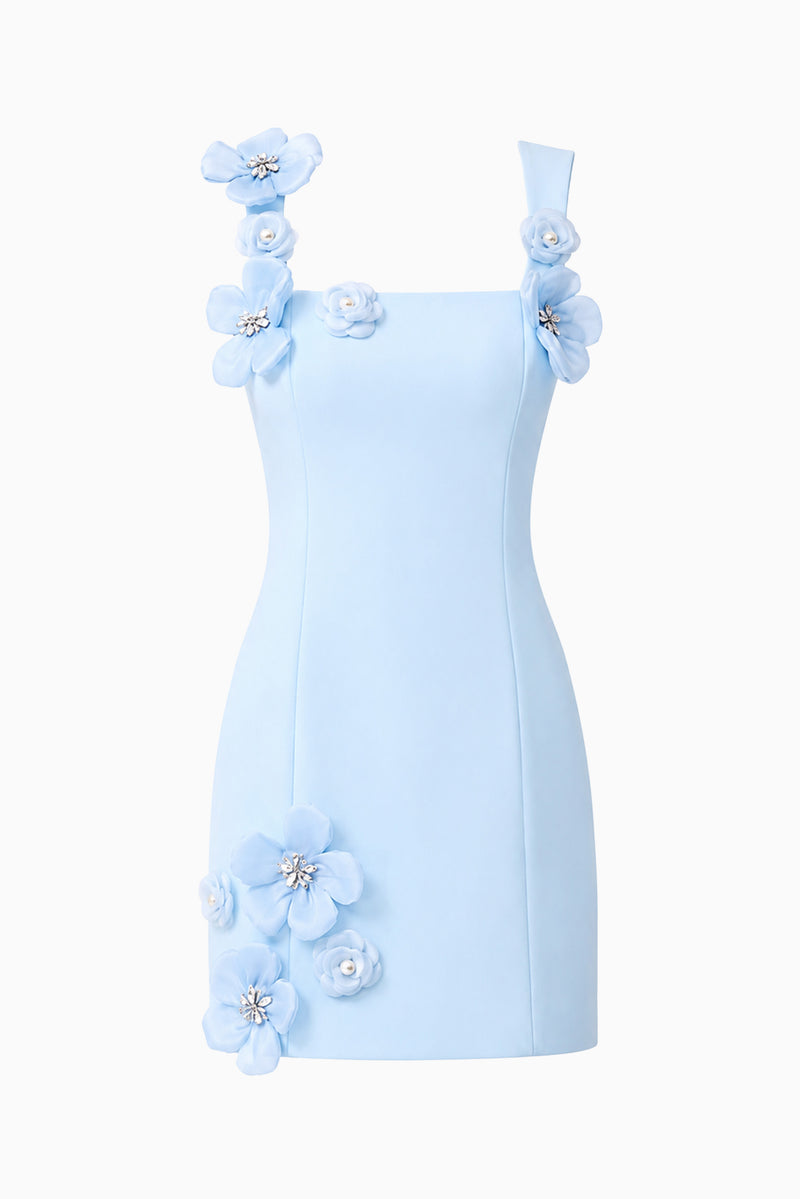 chantelle 3d midi dress in blue Your favorite midi, the Chantelle, is back in stock and it's just as  fabulous as you remember. As seen on @dominiquelissa and @demibrereton  #elliatt