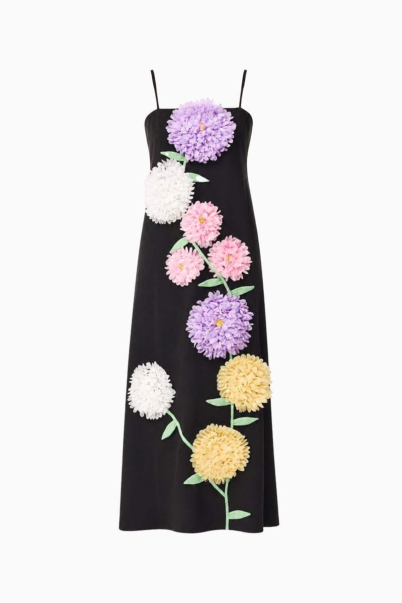 elliatt buttercup floral appliqu maxi dress Elliatt Buttercup Maxi Dress in Blue S/AU 8