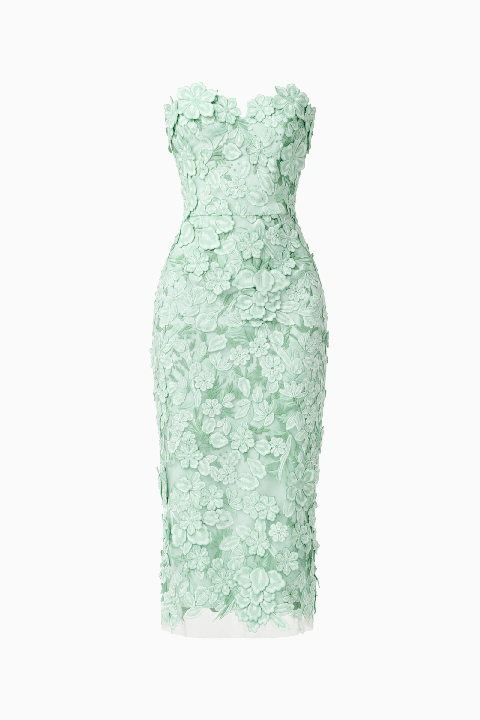 omr x elliatt green strapless darner dress OMR x ELLIATT: Green Strapless Darner Dress