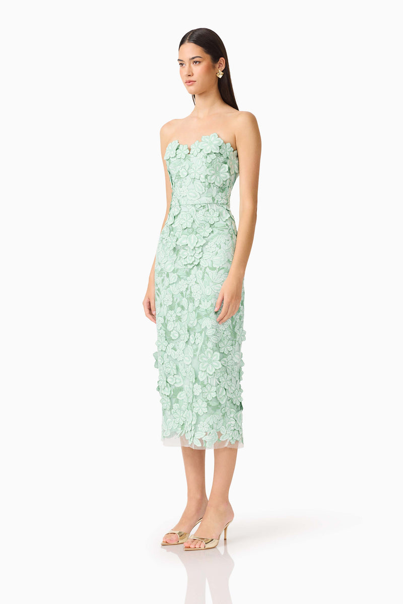 mint green and red dress Plunge Neck Moss Green Mermaid Long Dress – Ohmollydress main image 1