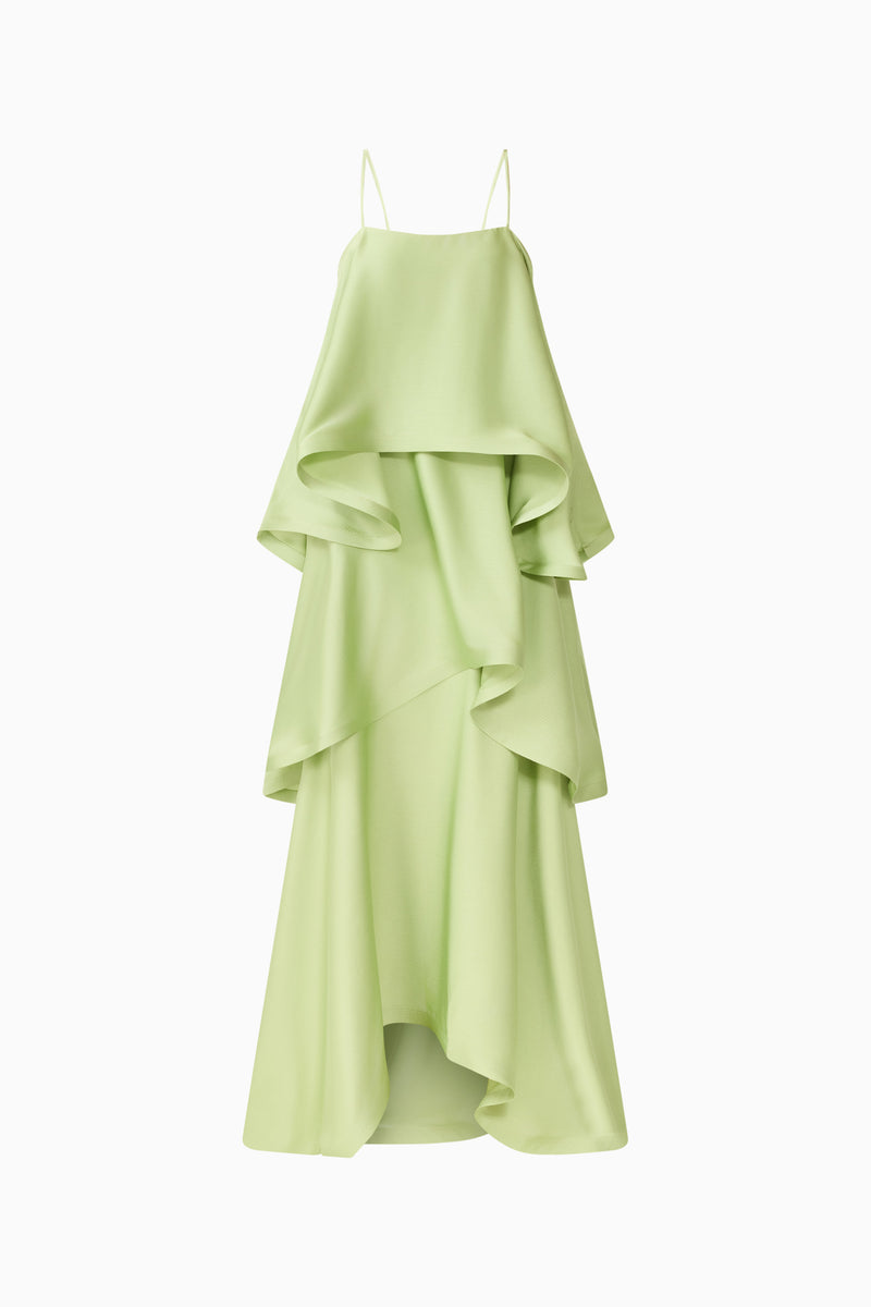 Tilly Tiered Maxi Dress in Sage Green
