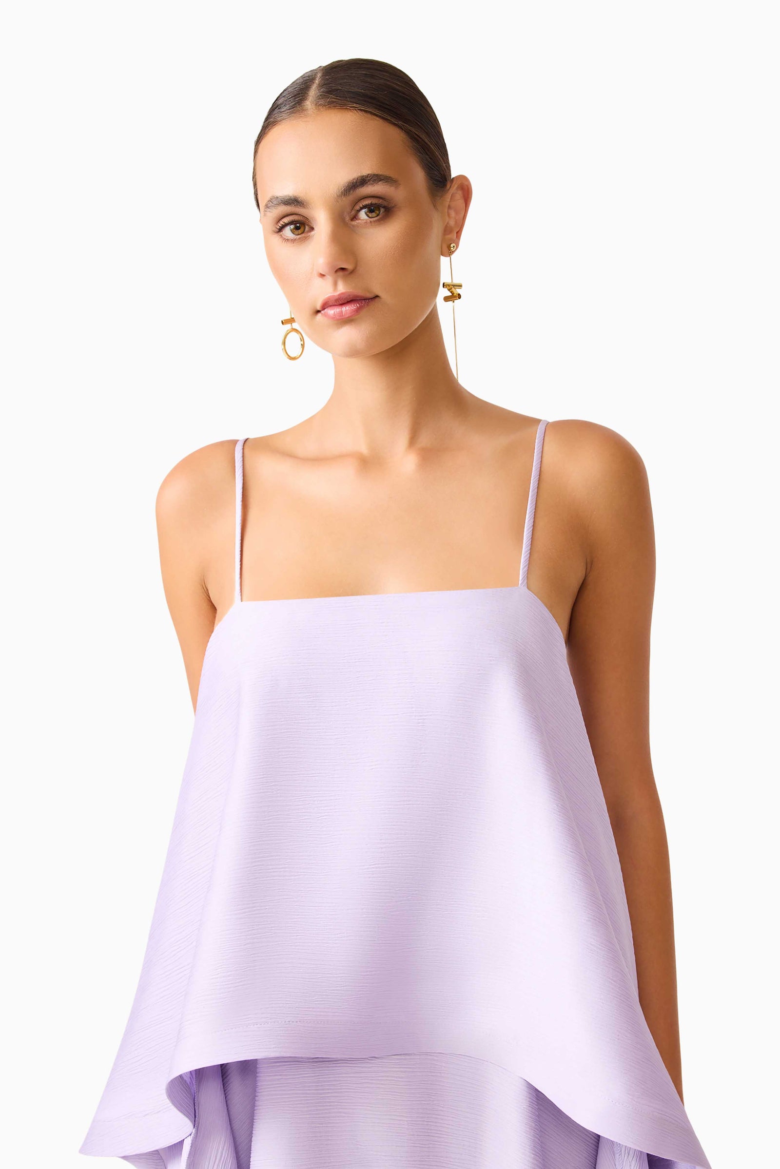 Tilly Tiered Maxi Dress in Purple Elliatt Tilly Tiered Maxi Dress in Purple Elliatt