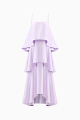 Tilly Tiered Maxi Dress in Purple ghost shot