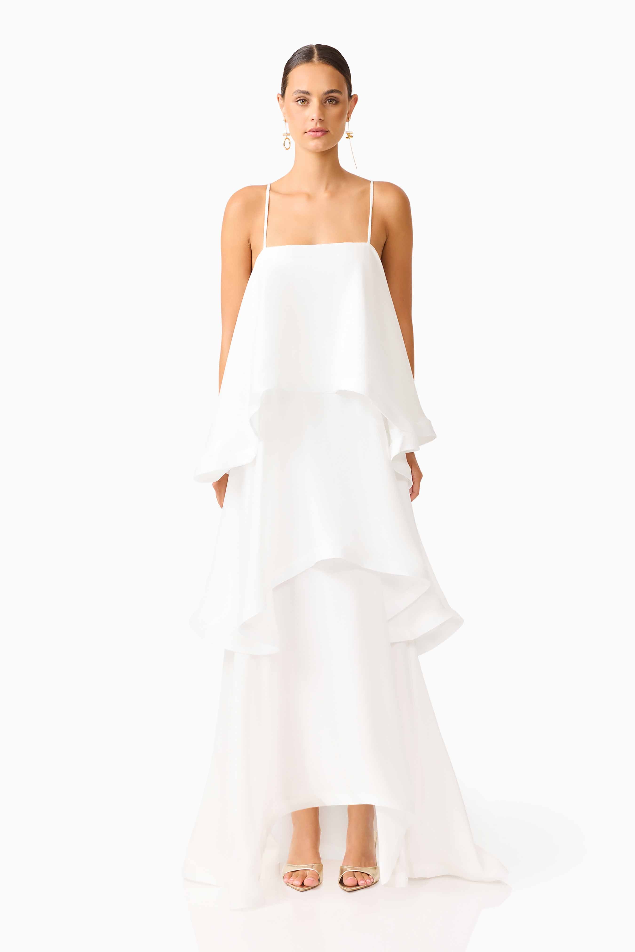 Tilly Tiered Maxi Dress in Pink