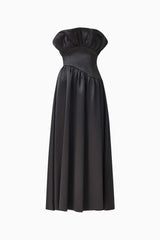 Laurel Sleeveless Maxi Dress in Black ghost shot 