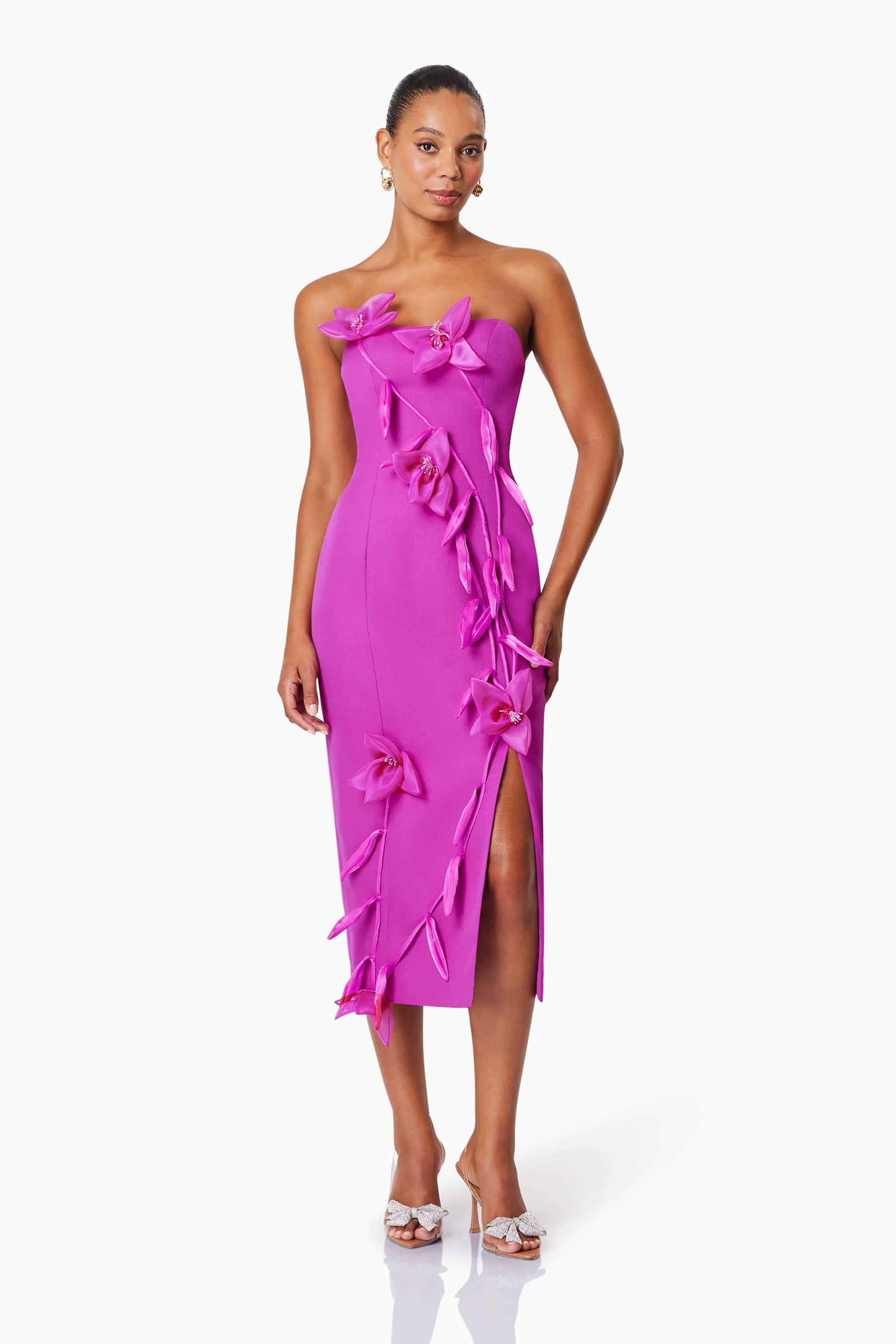 chinese dress ladies Ninna Floral Midi Dress