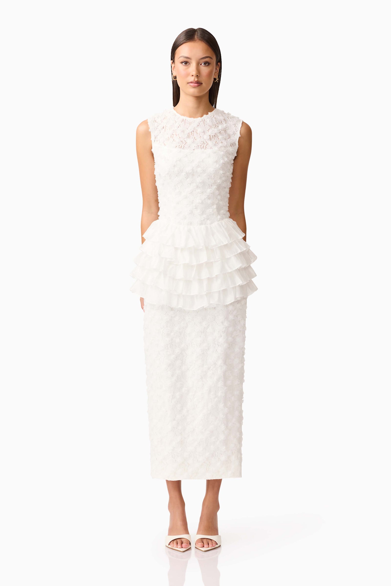elliatt white lace dress White Midi Dresses Elliatt