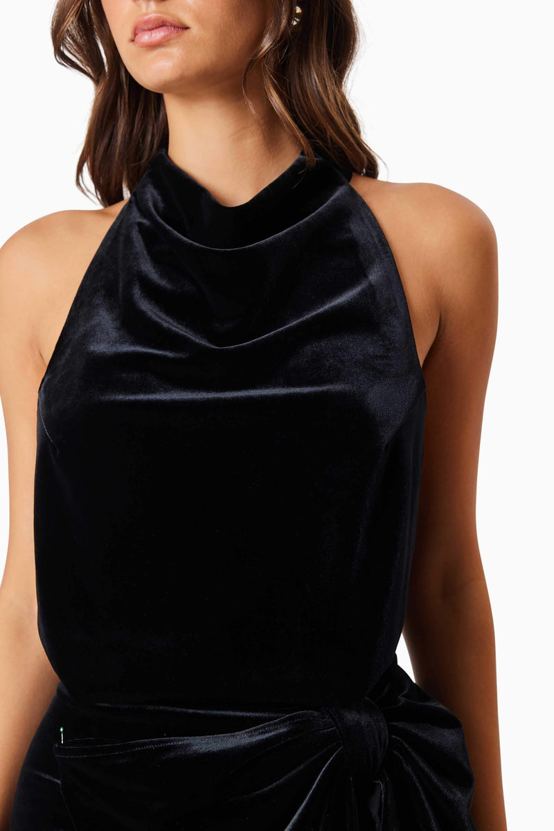 Solene Backless Mini Dress In Black Elliatt Solene Backless Mini Dress In Black Elliatt