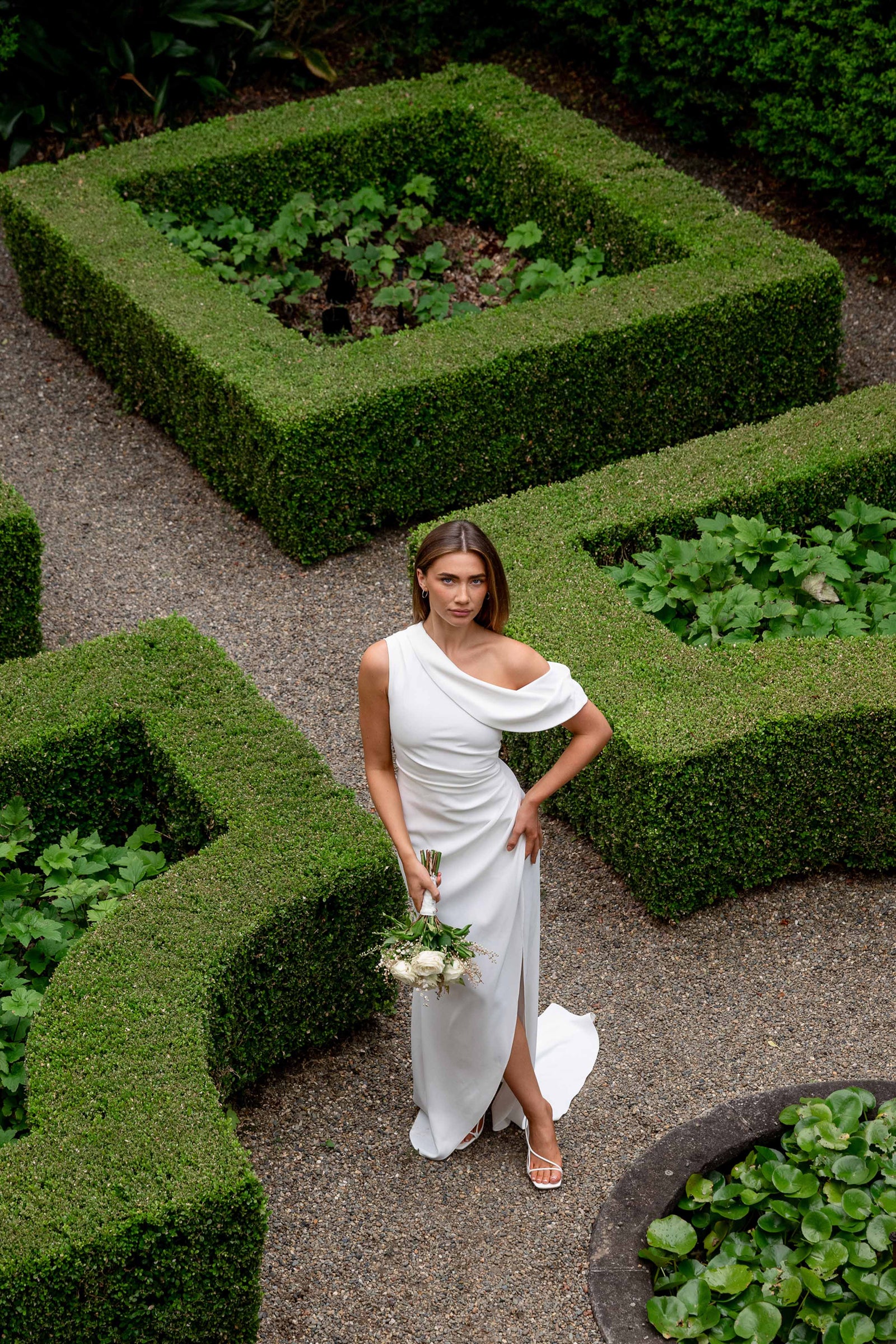 Isadora Off The Shoulder Maxi Gown in Ivory – Elliatt