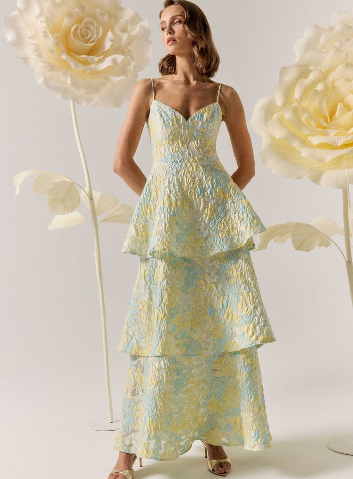 Tess Floral Halter Mini Dress in Green | Butterfly Fabrication Elliatt Tess Floral Halter Mini Dress in Green | Butterfly Fabrication Elliatt
