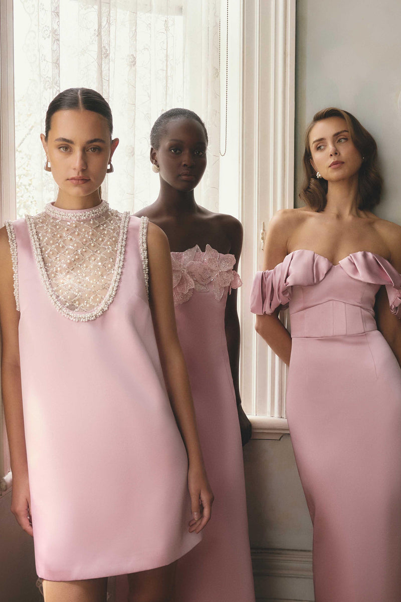 women's rose dress Espera Shift Mini - Pink - XL AFFILIATE_25% length corset gown featuring Size:44US Johnson & Smith Collar
