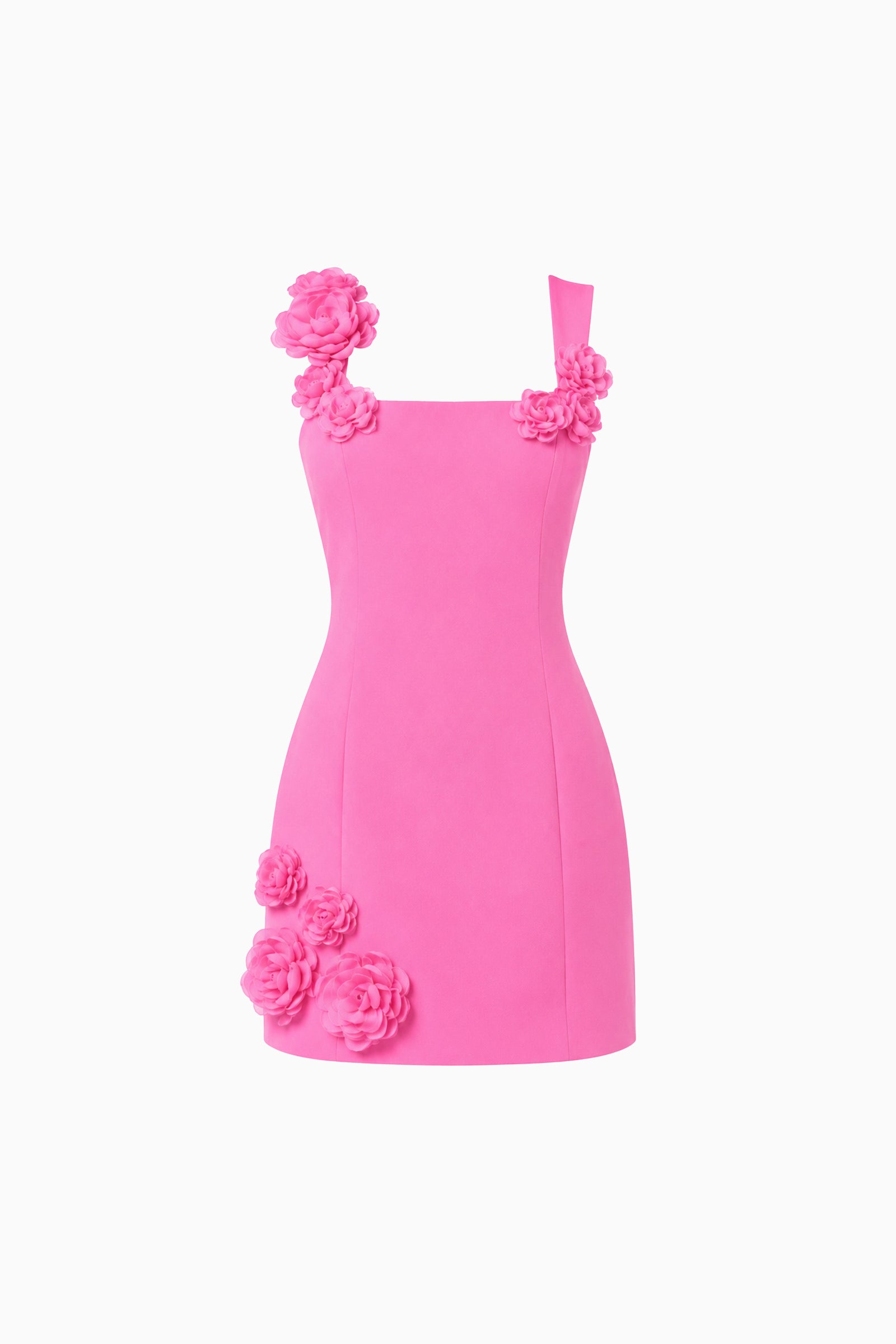 trompe dress in pink Trompe 3D Floral Mini Dress Pink – Elliatt