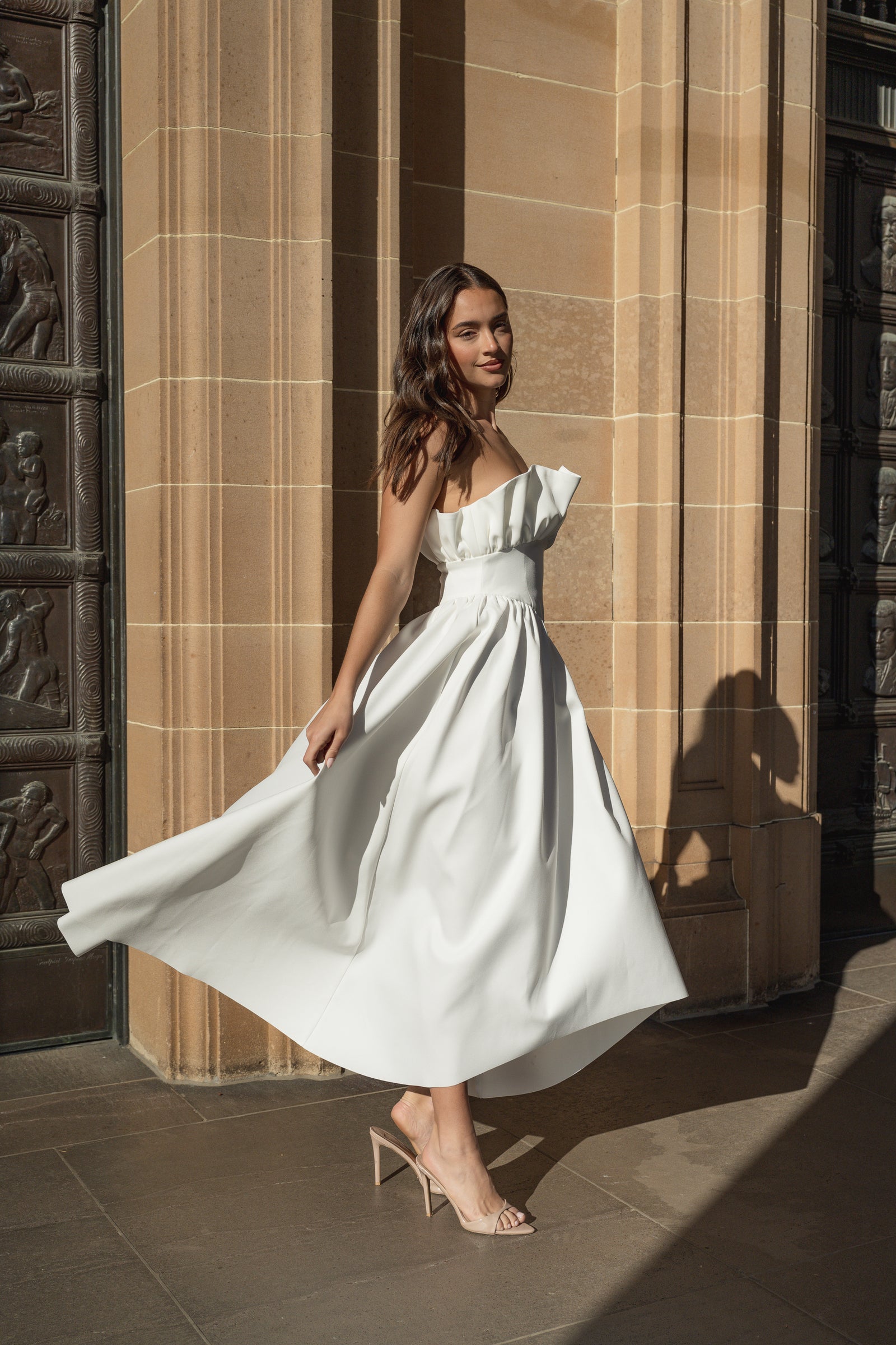 plus size maxi dresses for women Laurel Sleeveless Maxi Dress - White - L